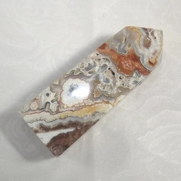 Flower Agate Tower, One of a Kind Healing Stone - Picture 2 of 10